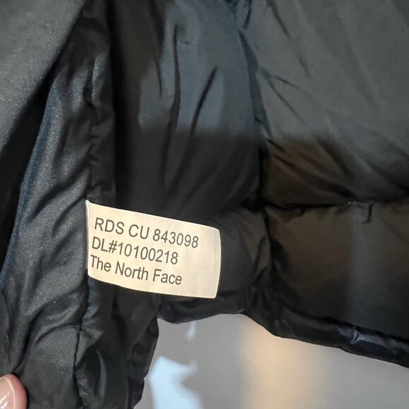 The North Face Acropolis Full Zip Parka Winter Coat Black Size Large Down Jacket - Picture 16 of 16